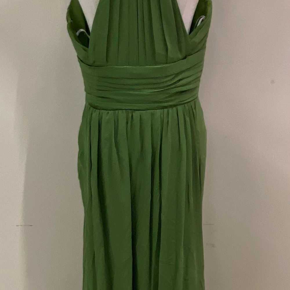 Bari Jay Green Sleeveless Halter Gown for Prom - Picture 5 of 6